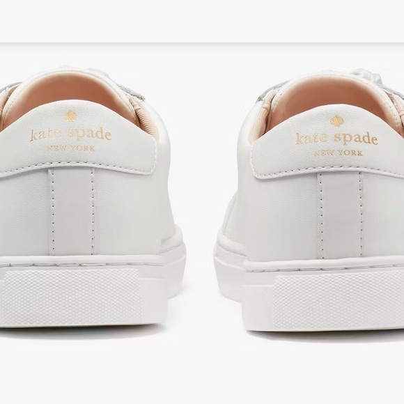 Kate Spade White Leather Sneakers Size 8.5. NWOT. - Picture 15 of 16